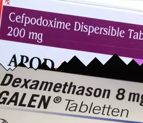 Cefpodoxime contre Dexaméthasone