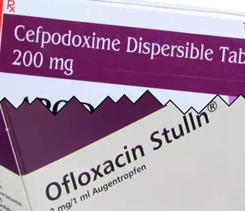 Cefpodoxime contre Ofloxacine