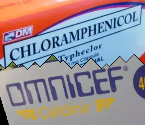 Chloramphénicol contre Omnicef
